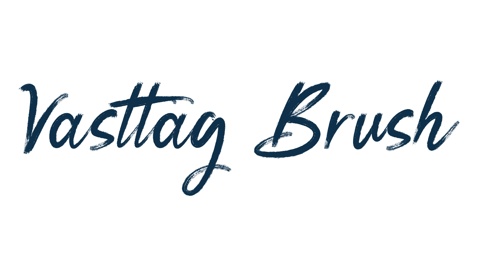 Vasttag Brush, script brush fancy decorative calligraphy font preview