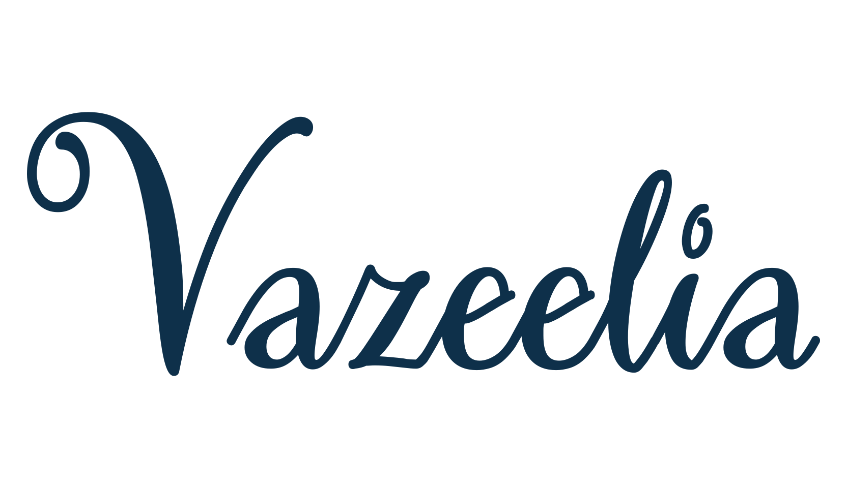 Vazeelia, fancy decorative font preview