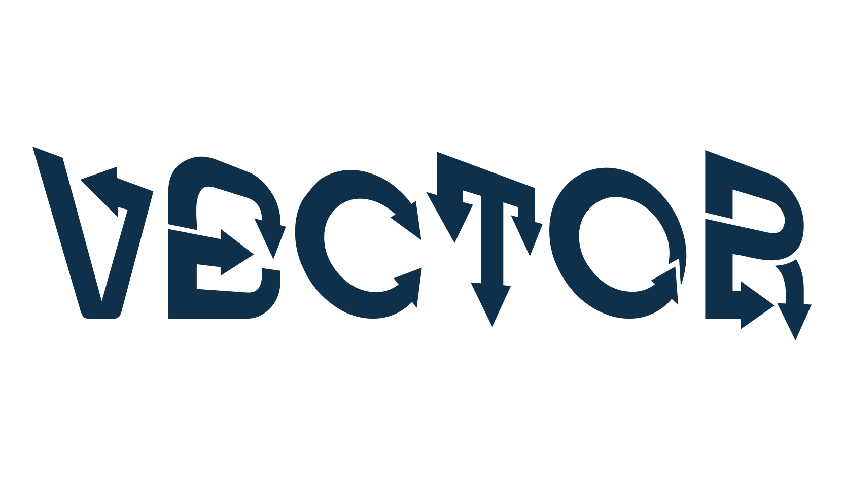 Vector, various font preview