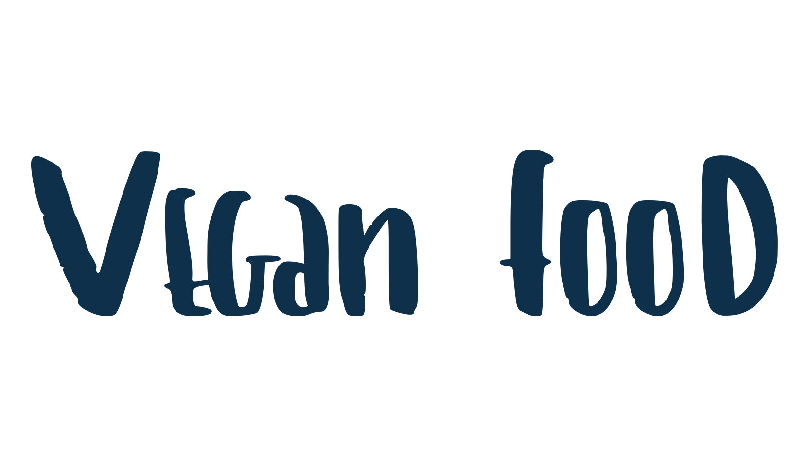 Vegan Food, fancy various decorative script calligraphy font preview