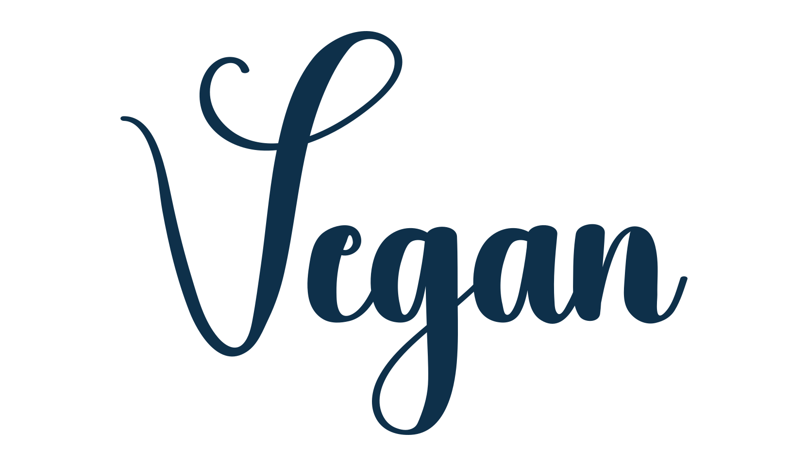 Vegan, various font preview