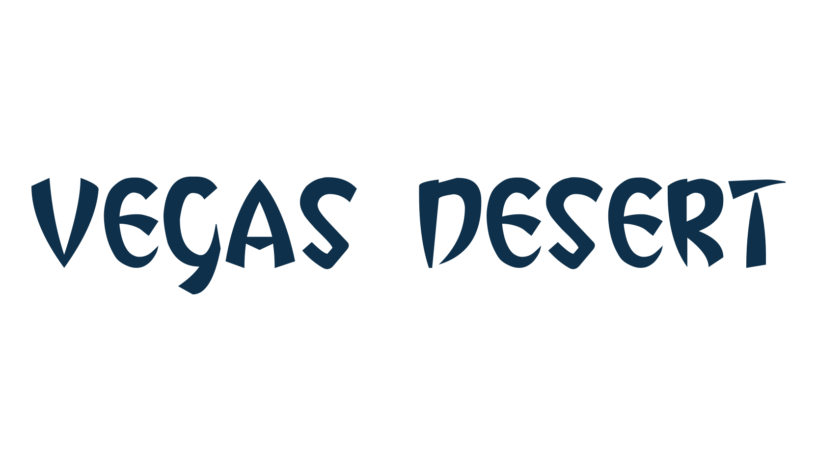 Vegas Desert, fancy various decorative font preview