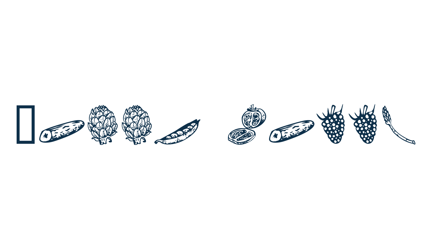 Veggi Terra, fancy decorative font preview