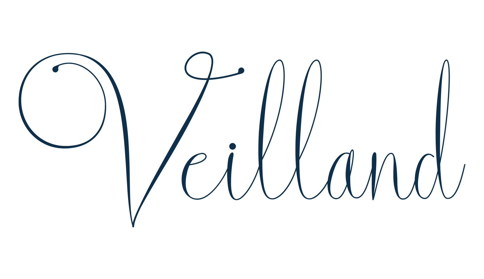 Veilland, script calligraphy fancy decorative font preview