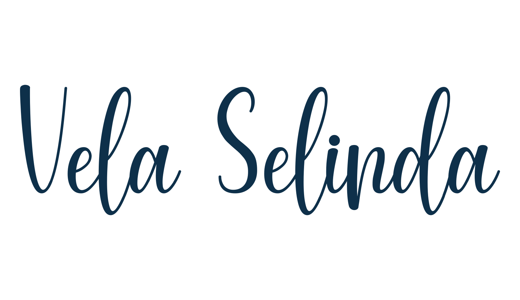 Vela Selinda, fancy various decorative script calligraphy font preview