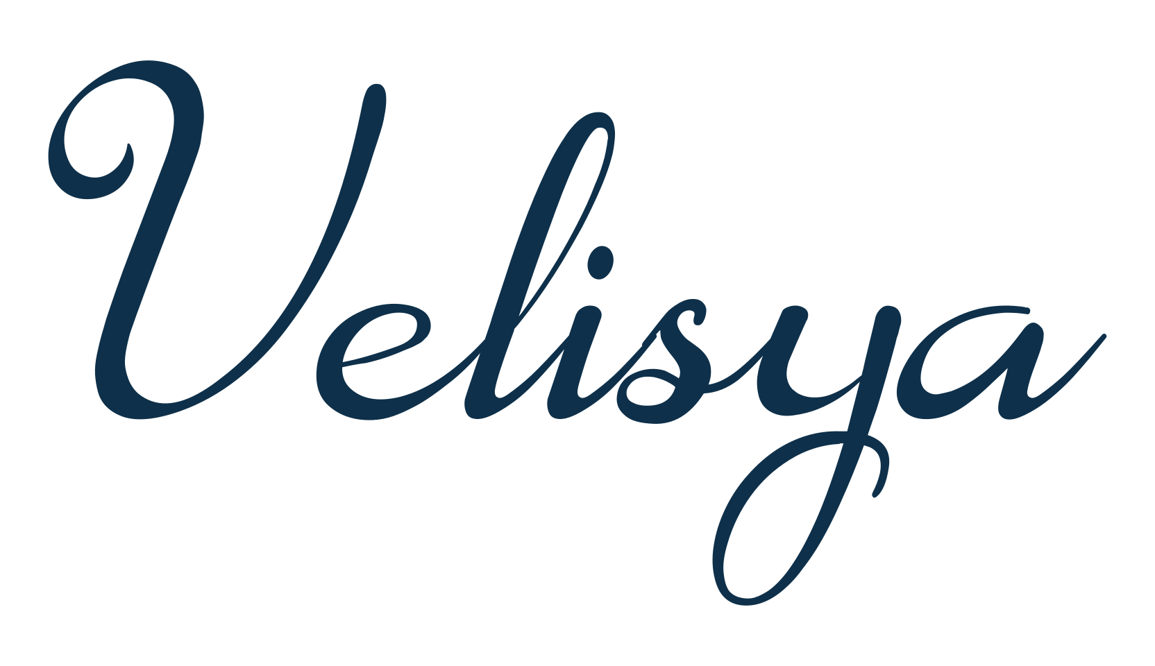 Velisya, calligraphy font preview