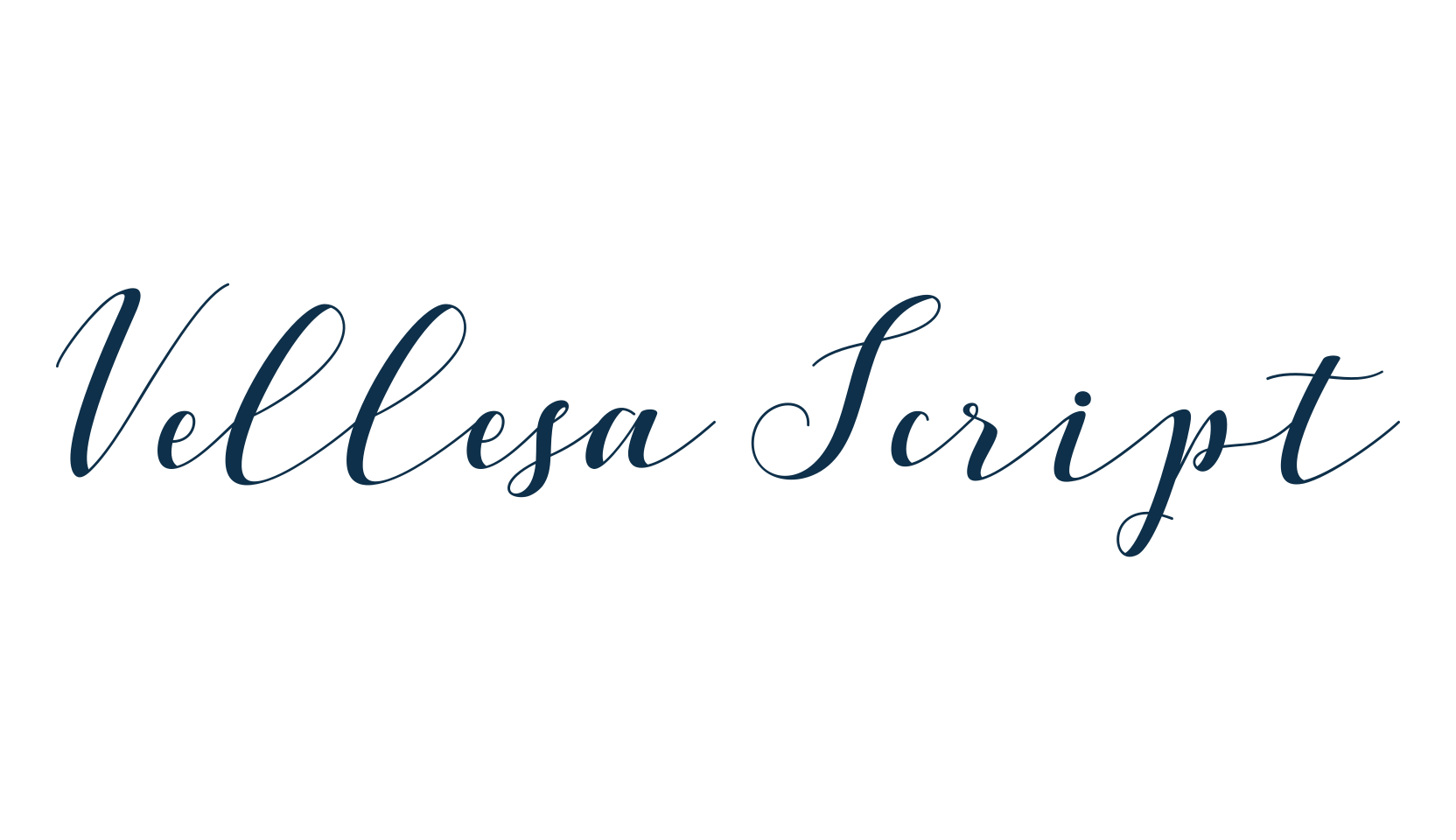 Vellesa Script, script calligraphy fancy decorative font preview