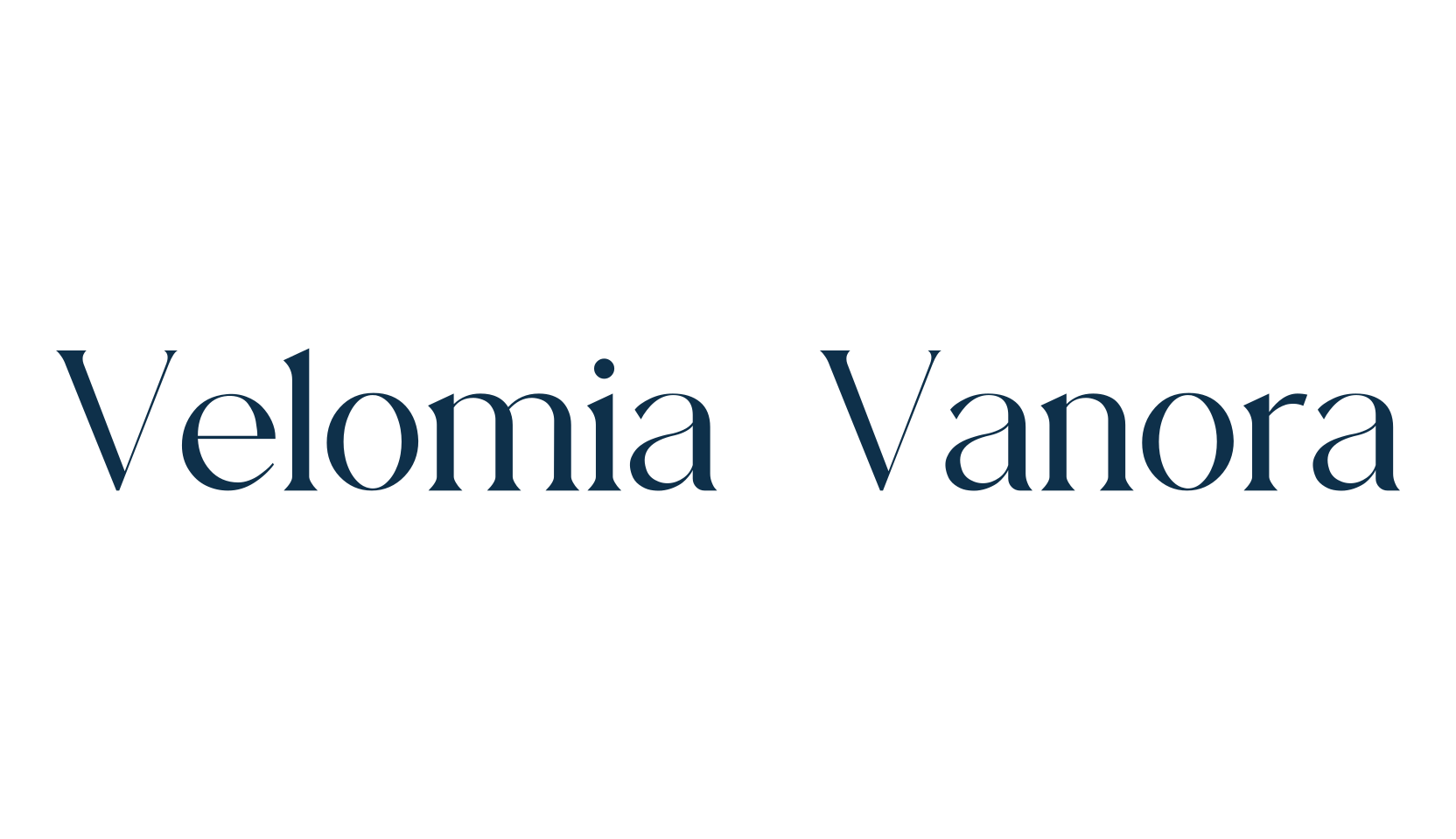 Velomia Vanora, basic serif font preview