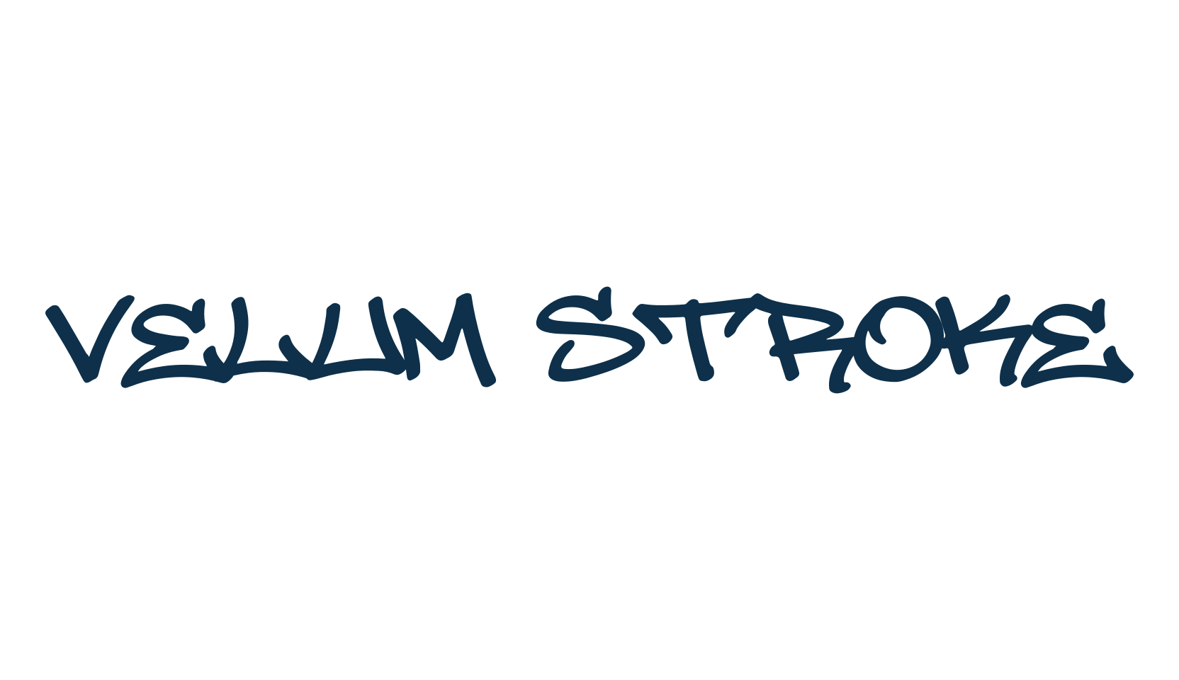 Velum Stroke, script graffiti fancy decorative calligraphy font preview