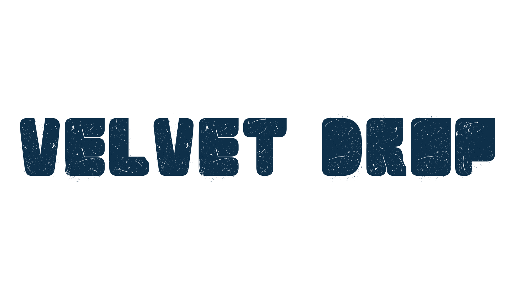 Velvet Drop, russian font preview