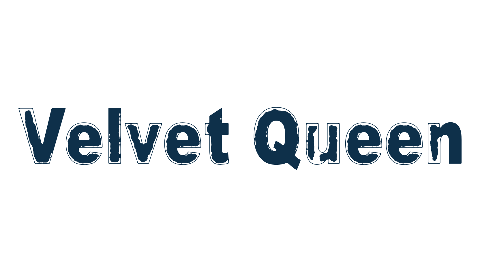 Velvet Queen, eroded font preview