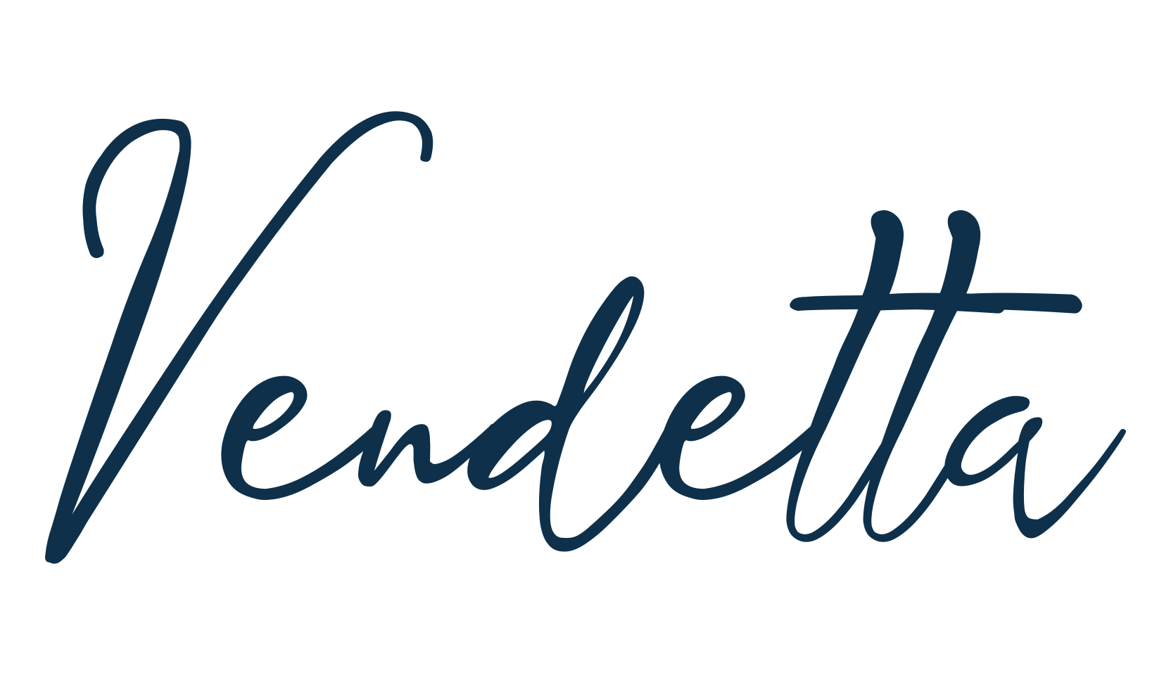 Vendetta (vendetta-3), script handwritten fancy decorative calligraphy font preview