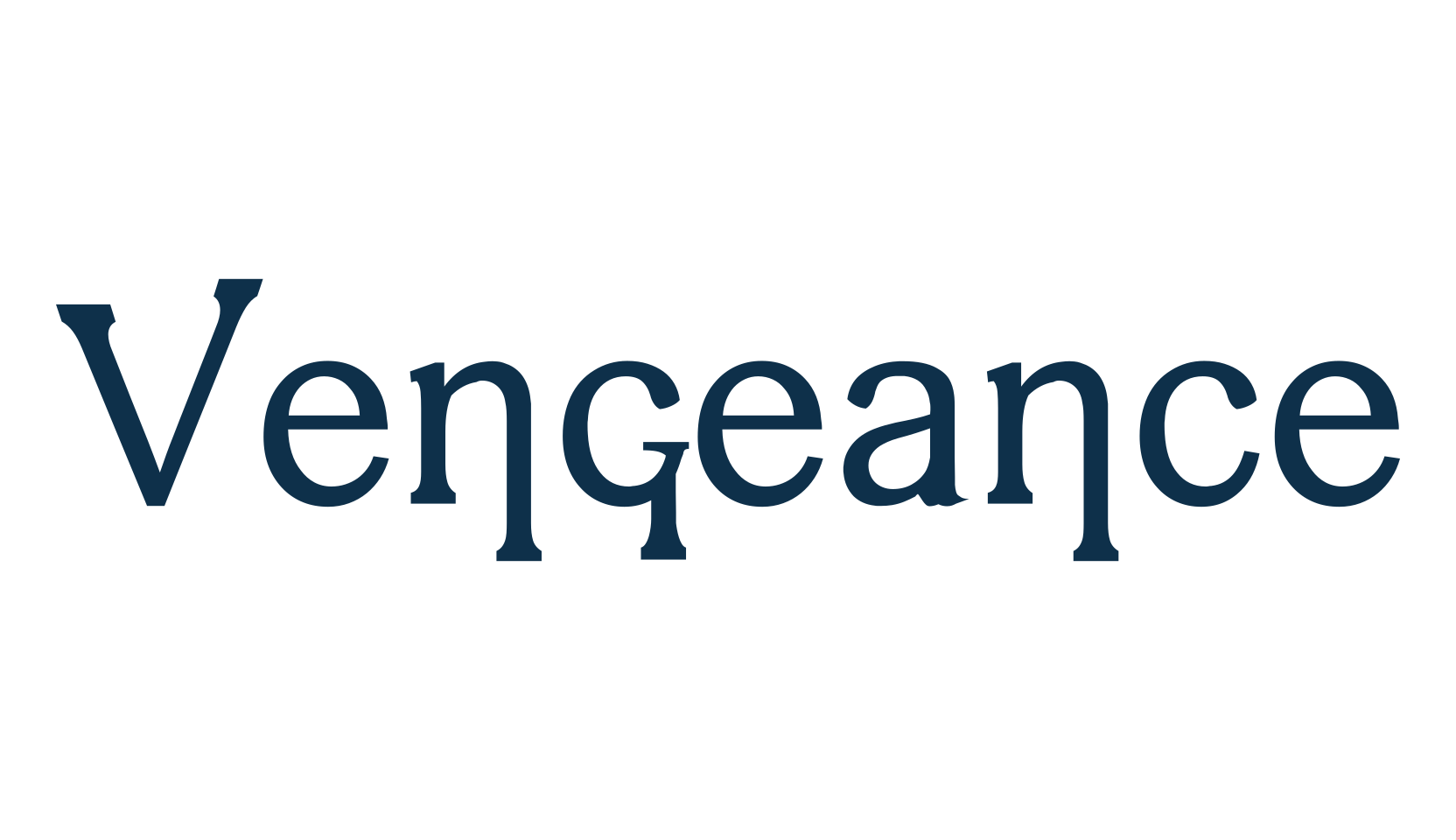 Vengeance, fancy various basic font preview