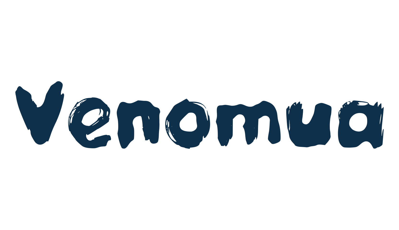 Venomua, fancy eroded decorative font preview