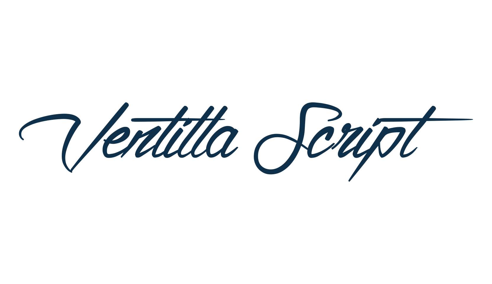 Ventilla Script, calligraphy font preview