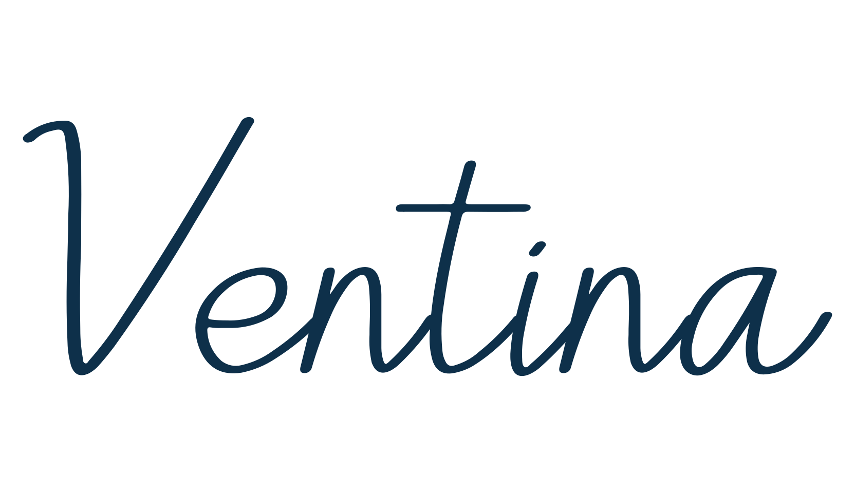 Ventina, handwriting font preview