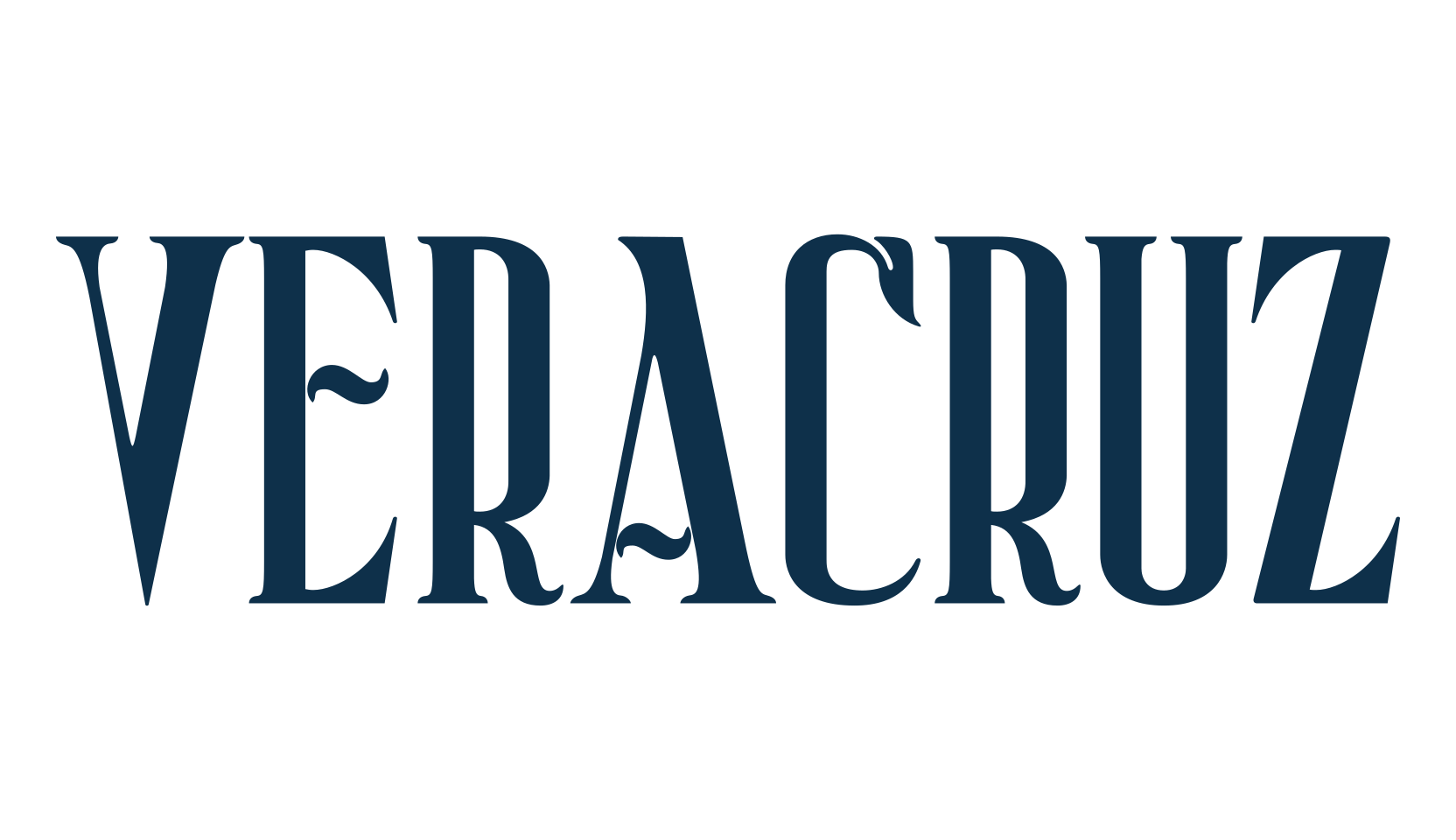 Veracruz, fancy retro decorative font preview
