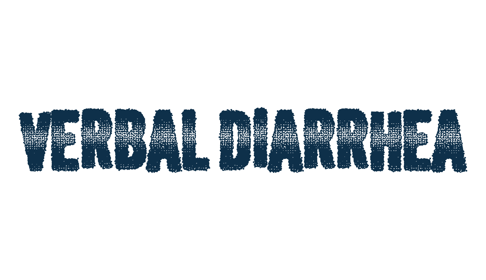 Verbal Diarrhea, eroded font preview