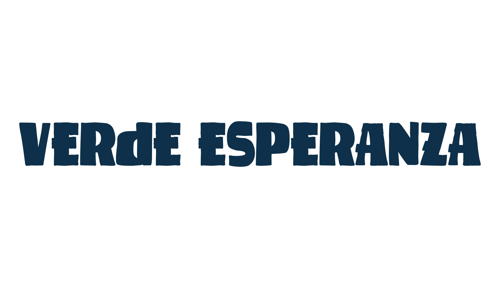 Verde Esperanza, groovy font preview