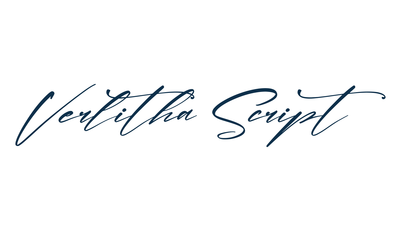 Verlitha Script, handwriting font preview