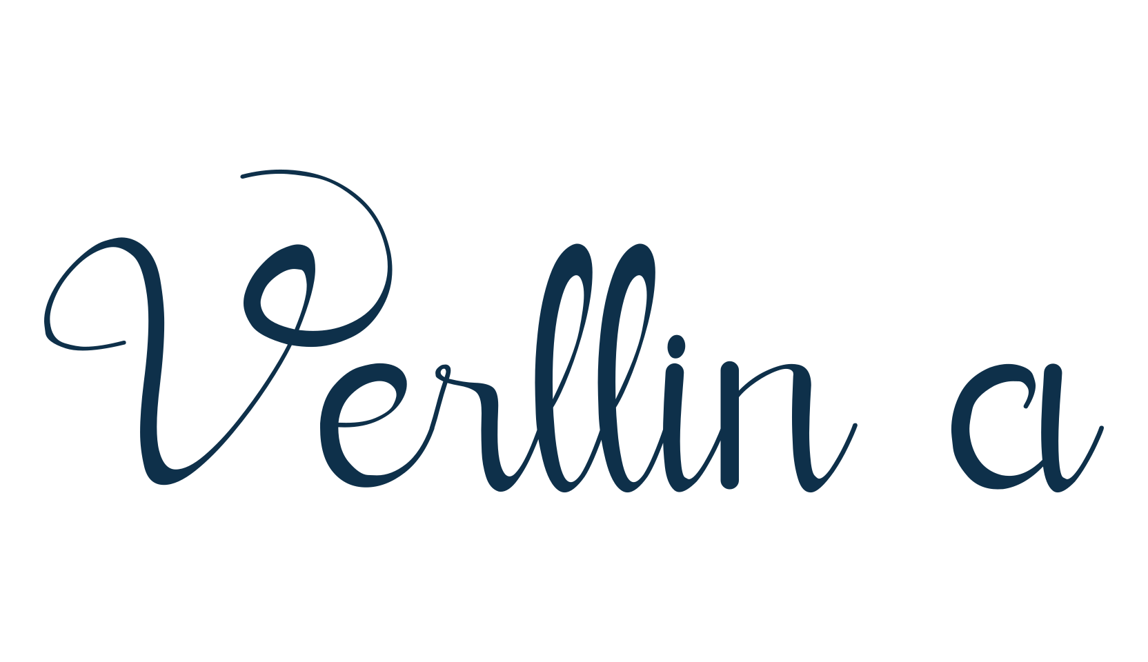 Verllina, script calligraphy fancy decorative font preview
