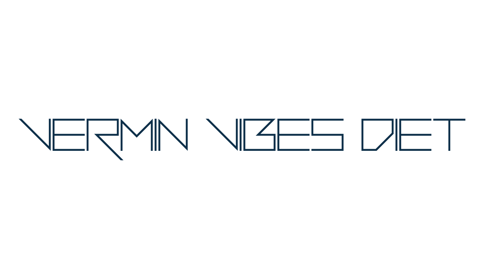 Vermin Vibes Diet, fancy various techno sci-fi font preview