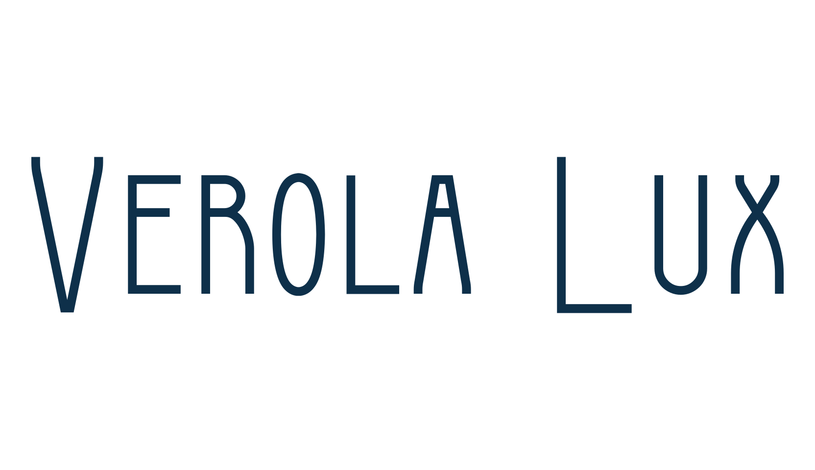 Verola Lux, fancy retro decorative font preview