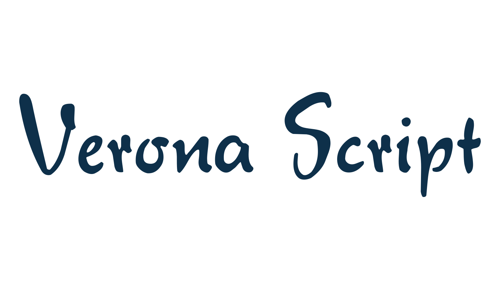 Verona Script, various font preview