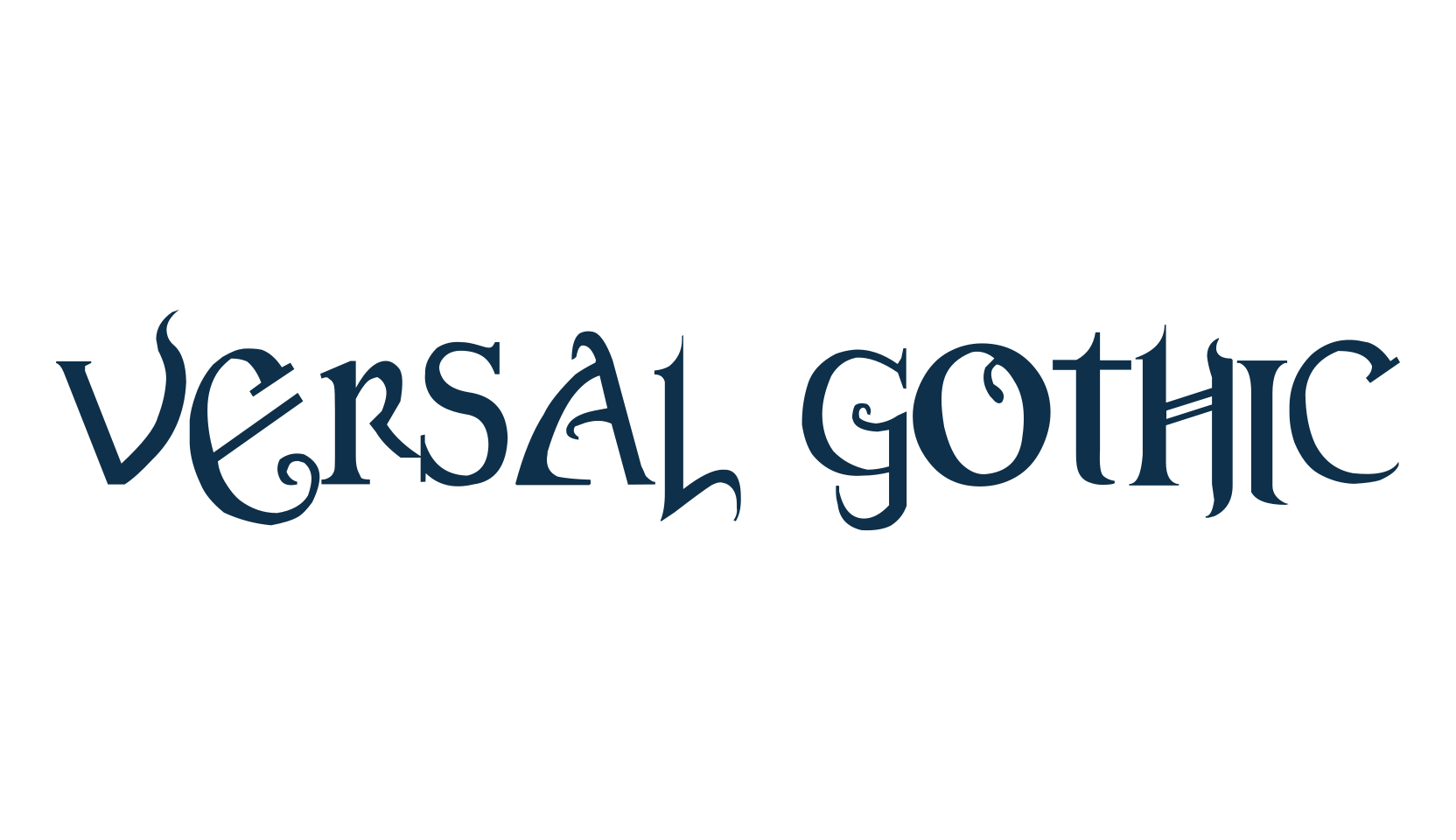 Versal Gothic, various font preview