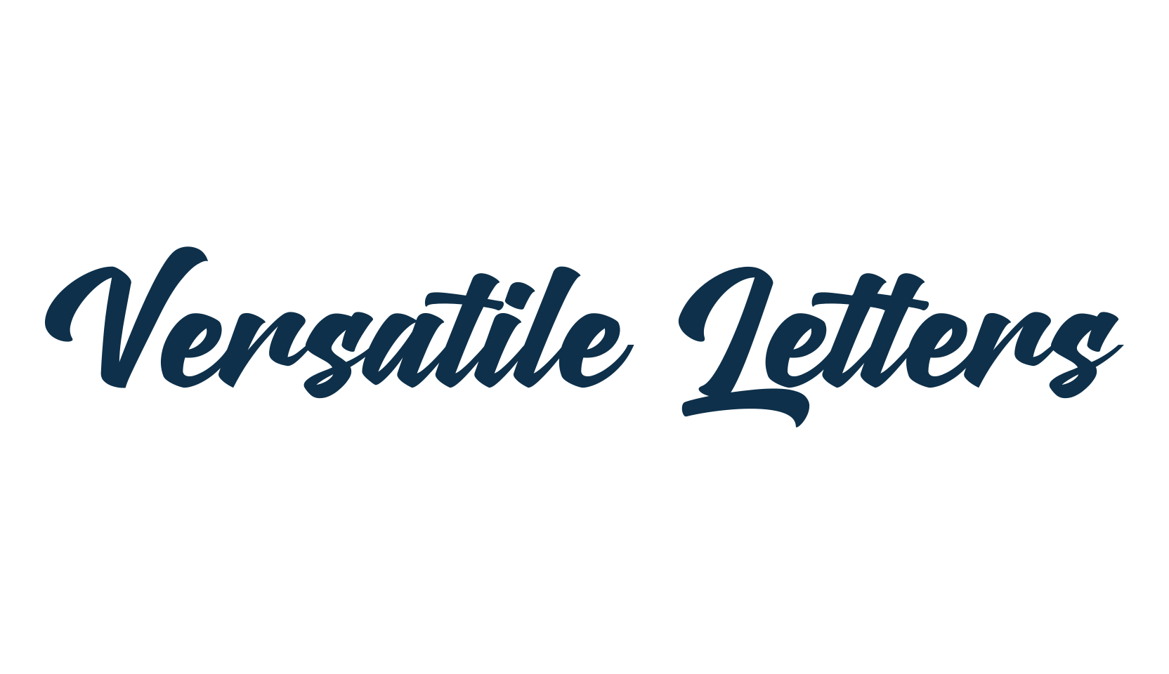 Versatile Letters, fancy decorative font preview