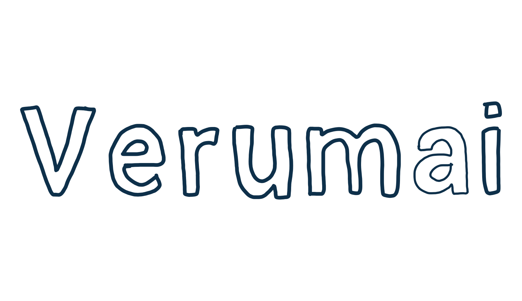 Verumai, cartoon font preview