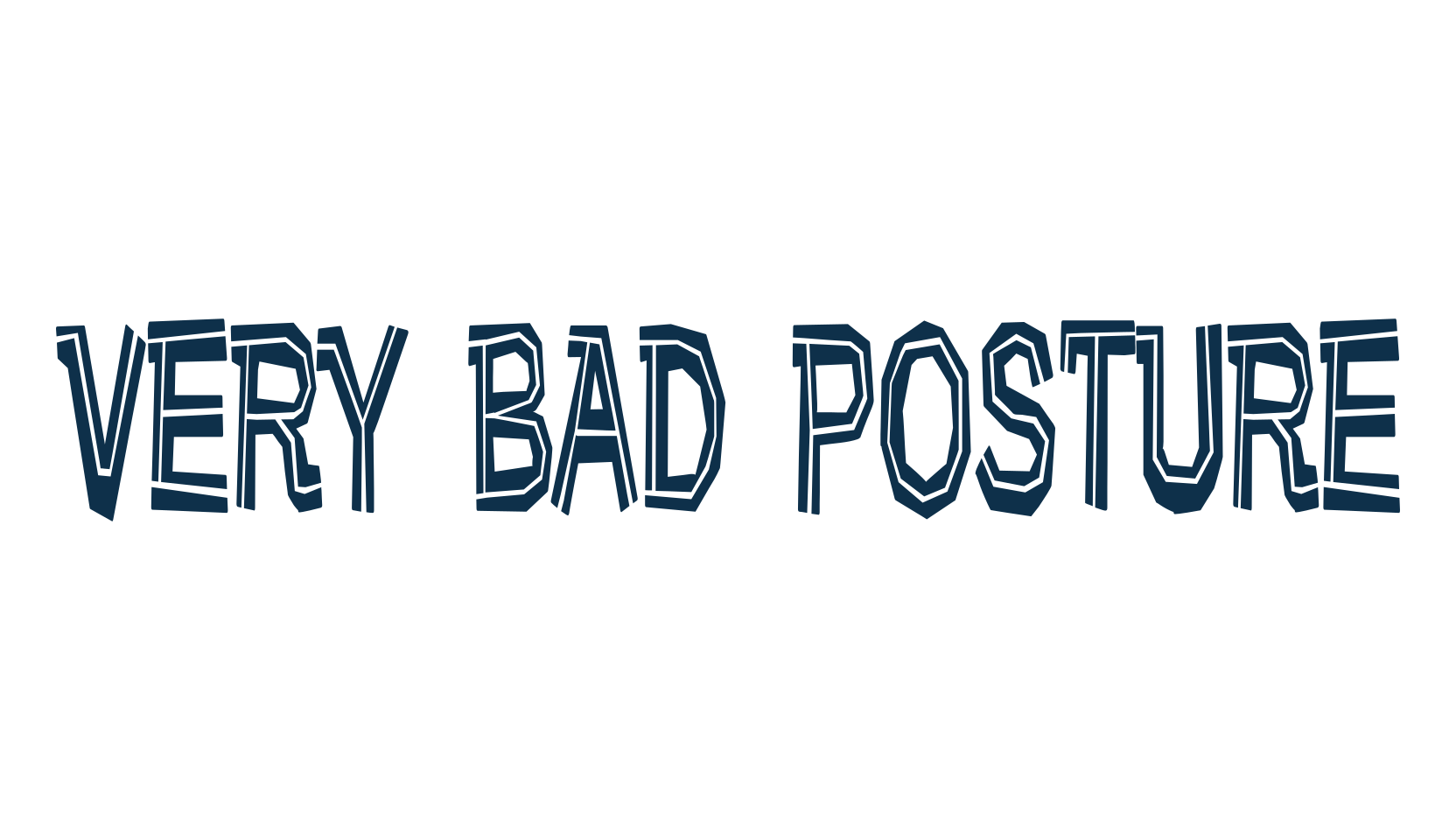 Very Bad Posture, fancy western decorative font preview