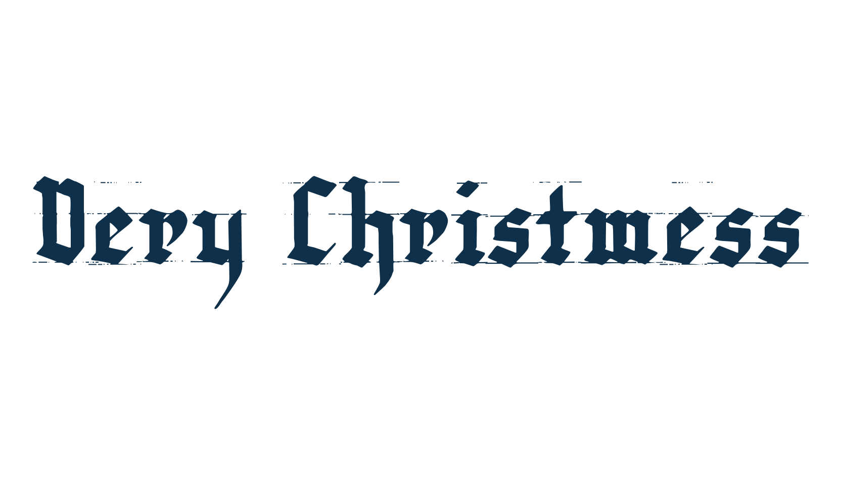 Very Christmess, gothic medieval font preview
