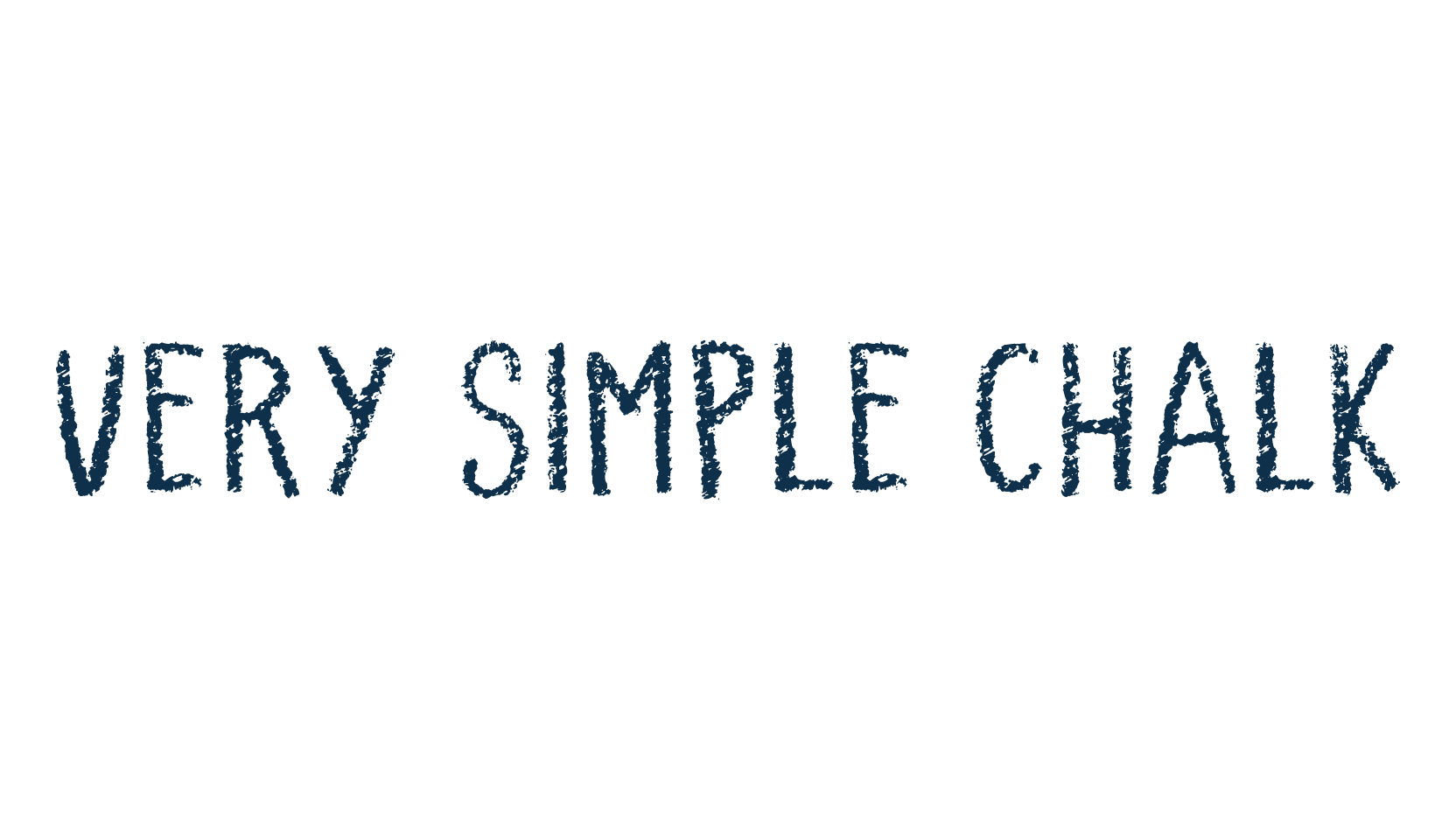 Very Simple Chalk, script trash fancy decorative calligraphy font preview