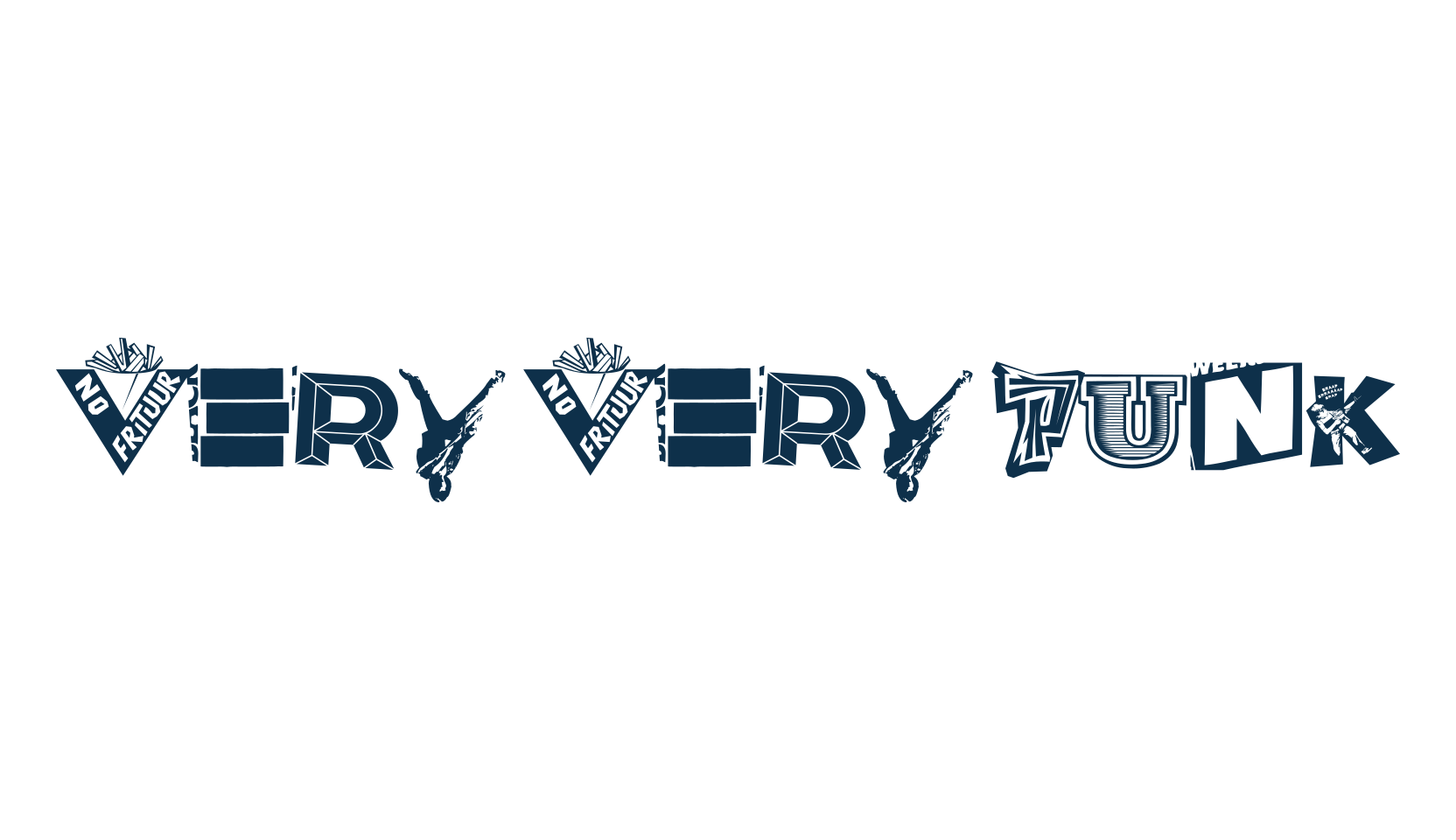 Very Very Punk, fancy destroy decorative font preview