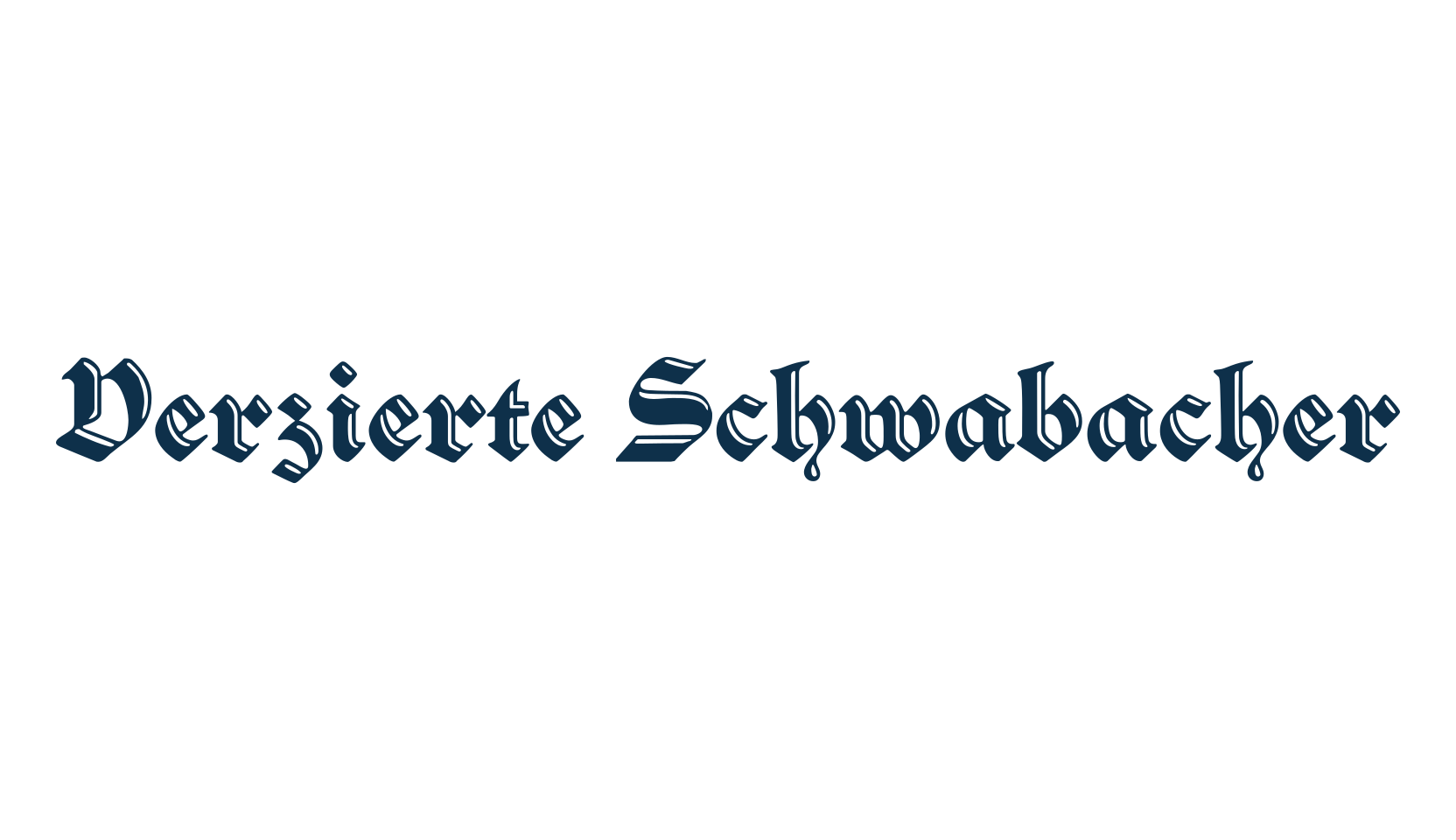 Verzierte Schwabacher, gothic medieval font preview