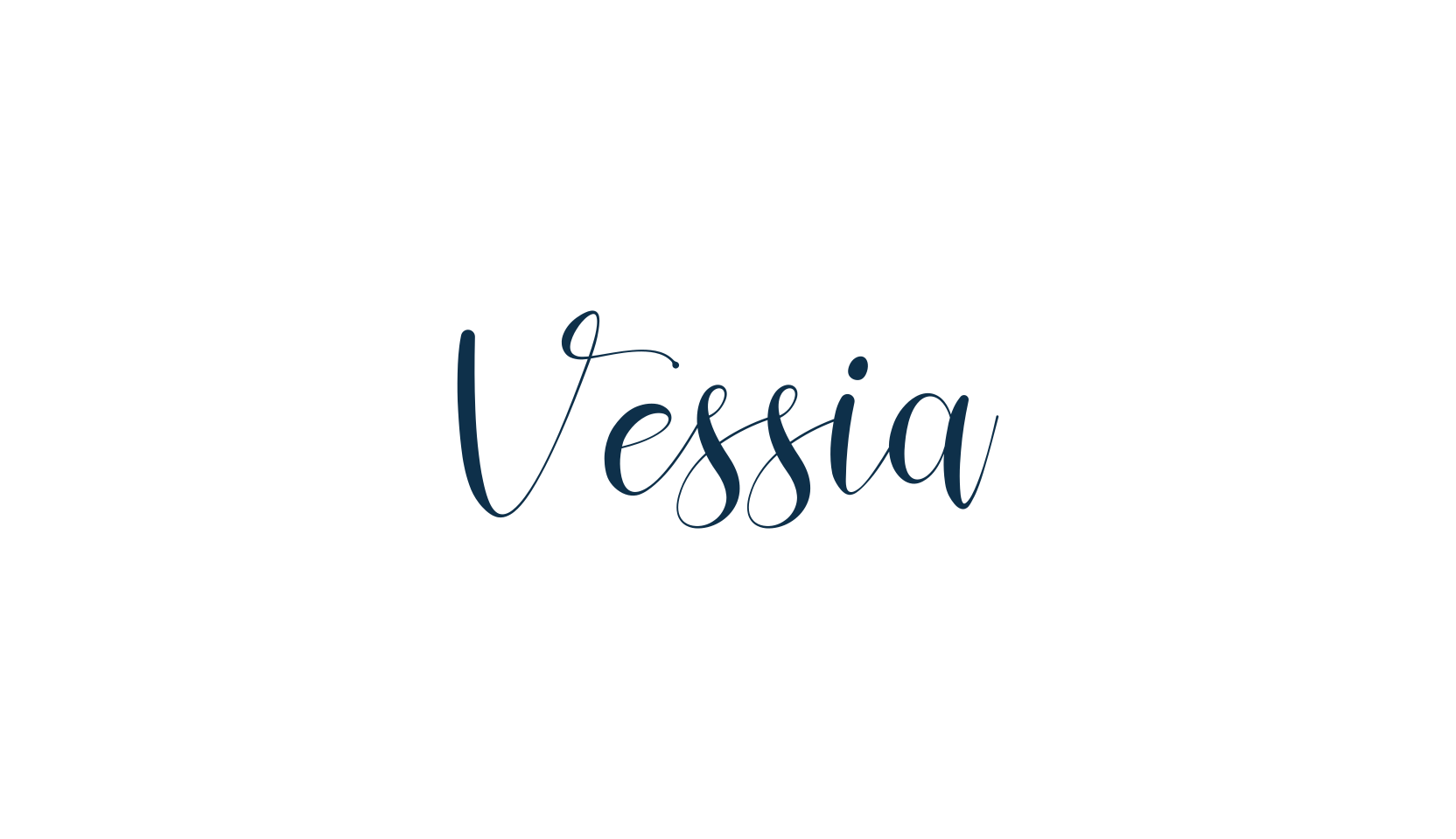 Vessia, calligraphy font preview