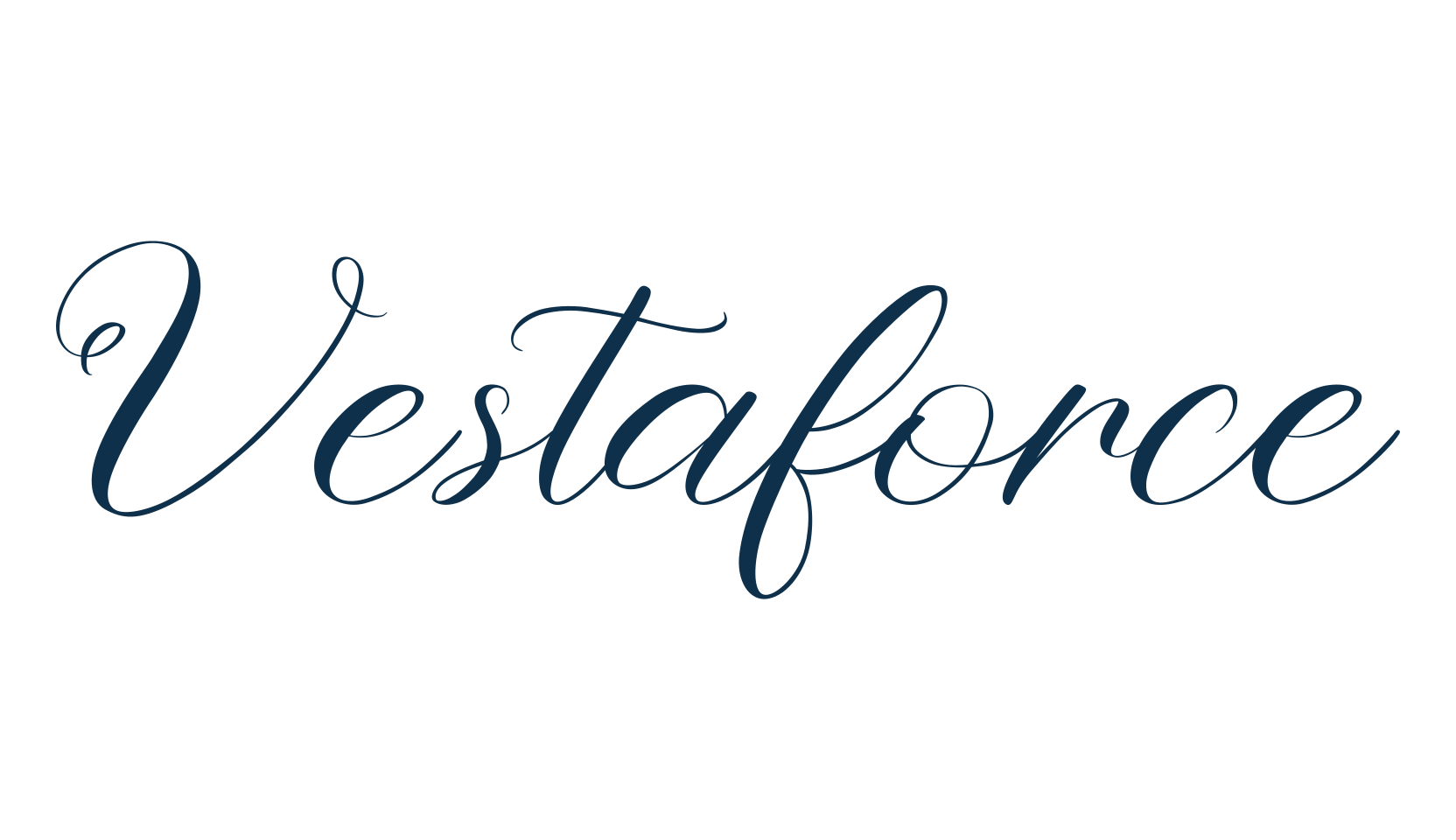 Vestaforce, script calligraphy fancy decorative font preview