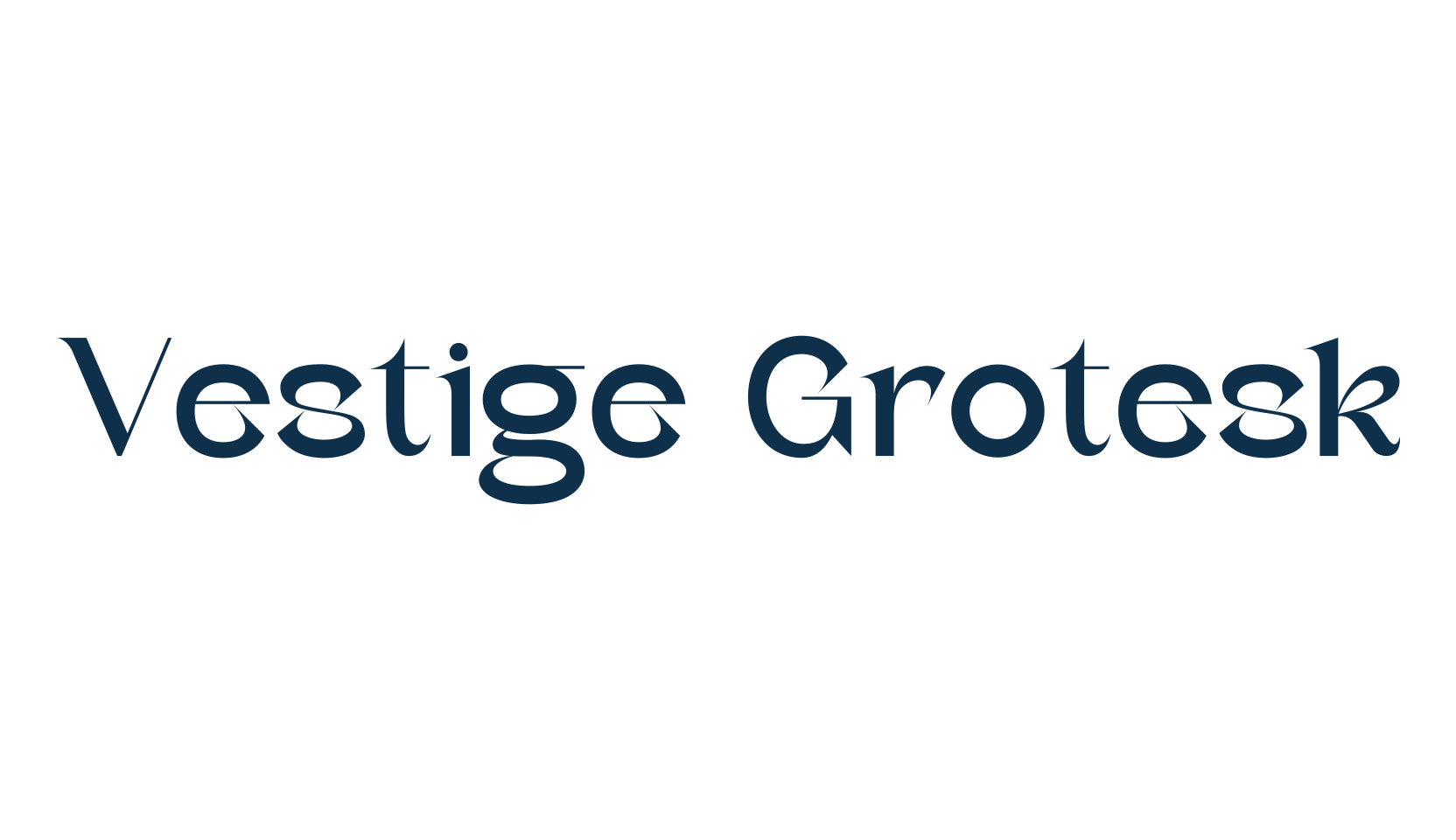 Vestige Grotesk, serif font preview