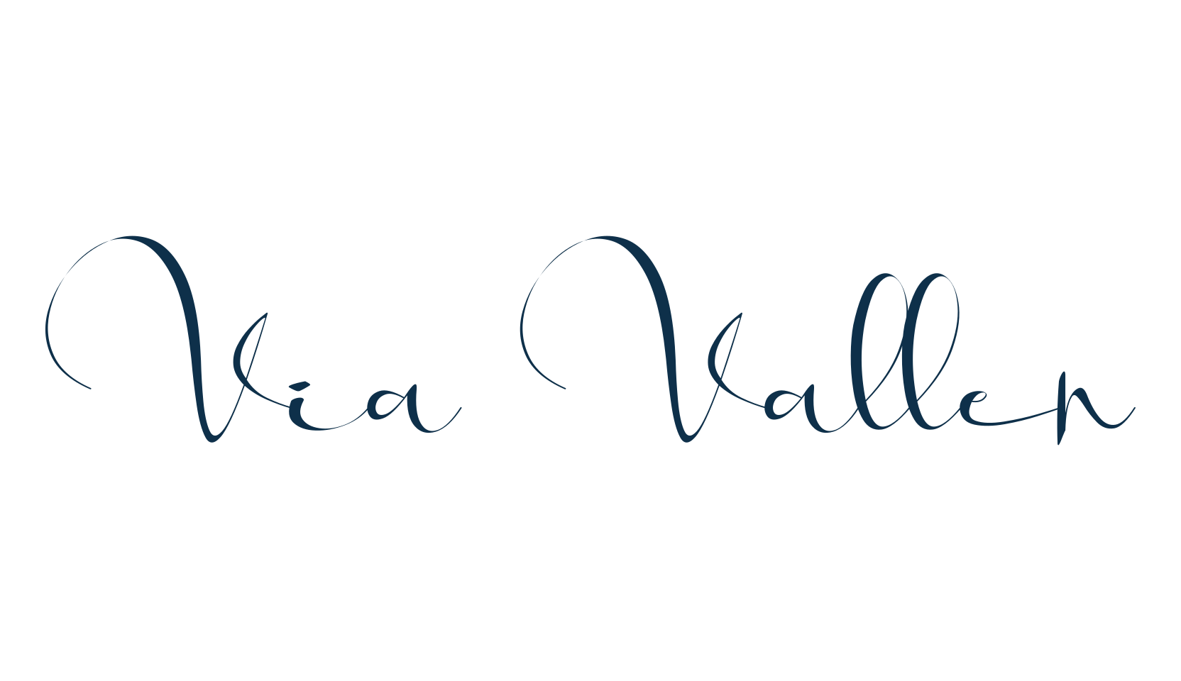 Via Vallen, calligraphy font preview