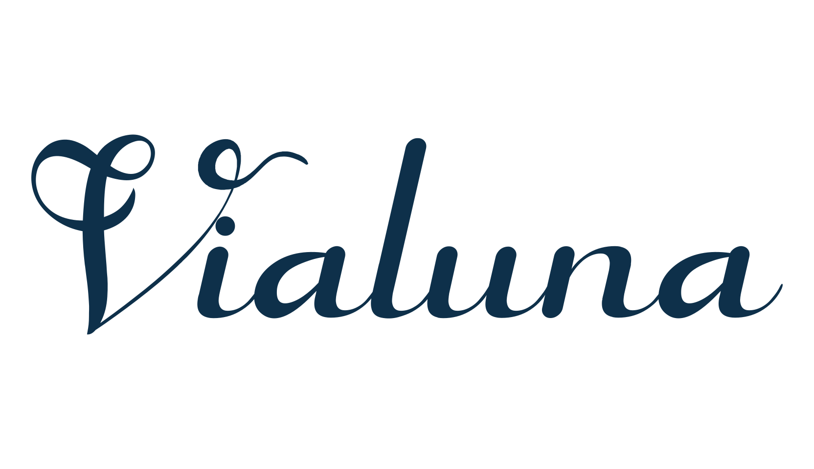 Vialuna, calligraphy font preview