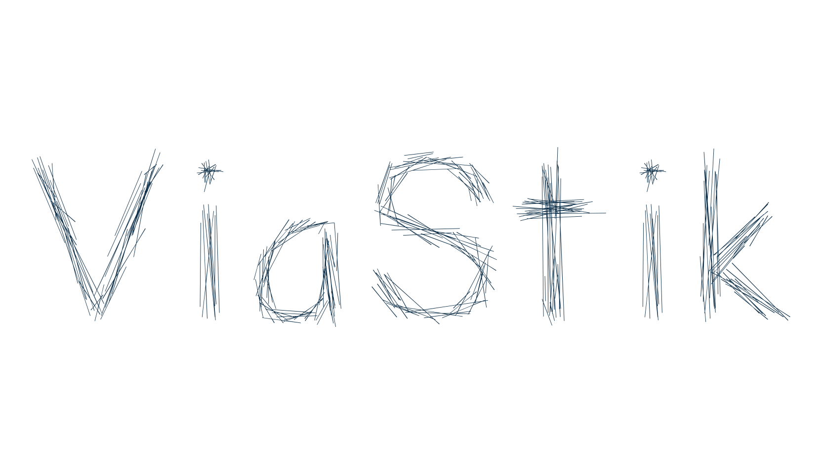 ViaStik, trash font preview