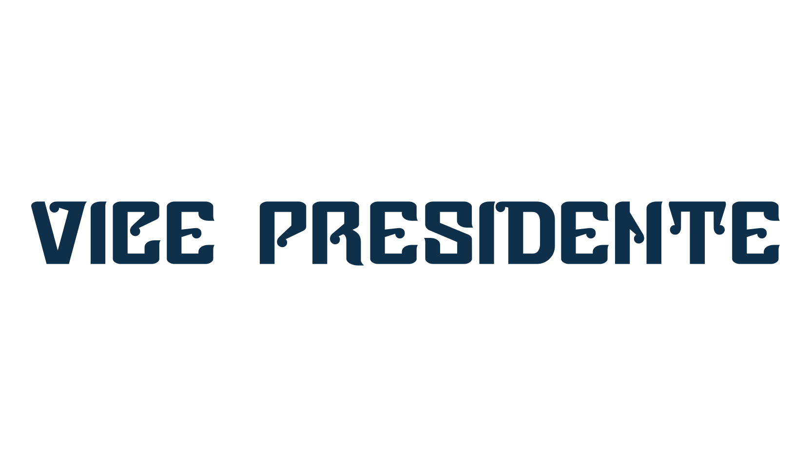 Vice Presidente, retro font preview