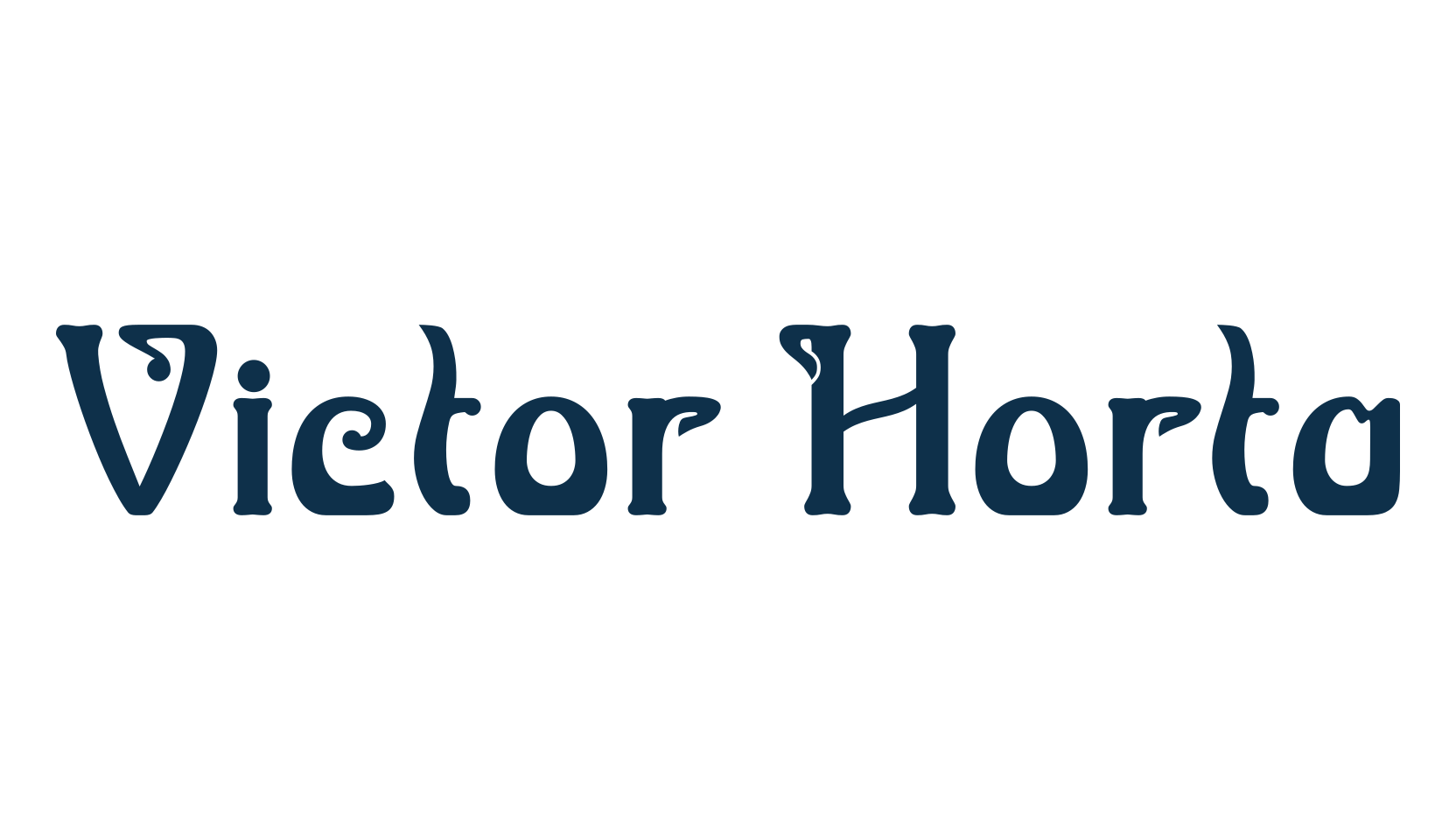 Victor Horta, retro font preview