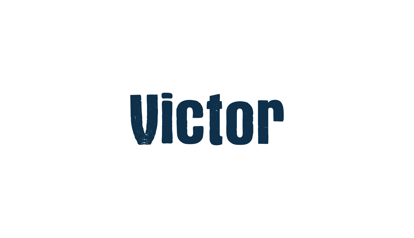 Victor, eroded font preview
