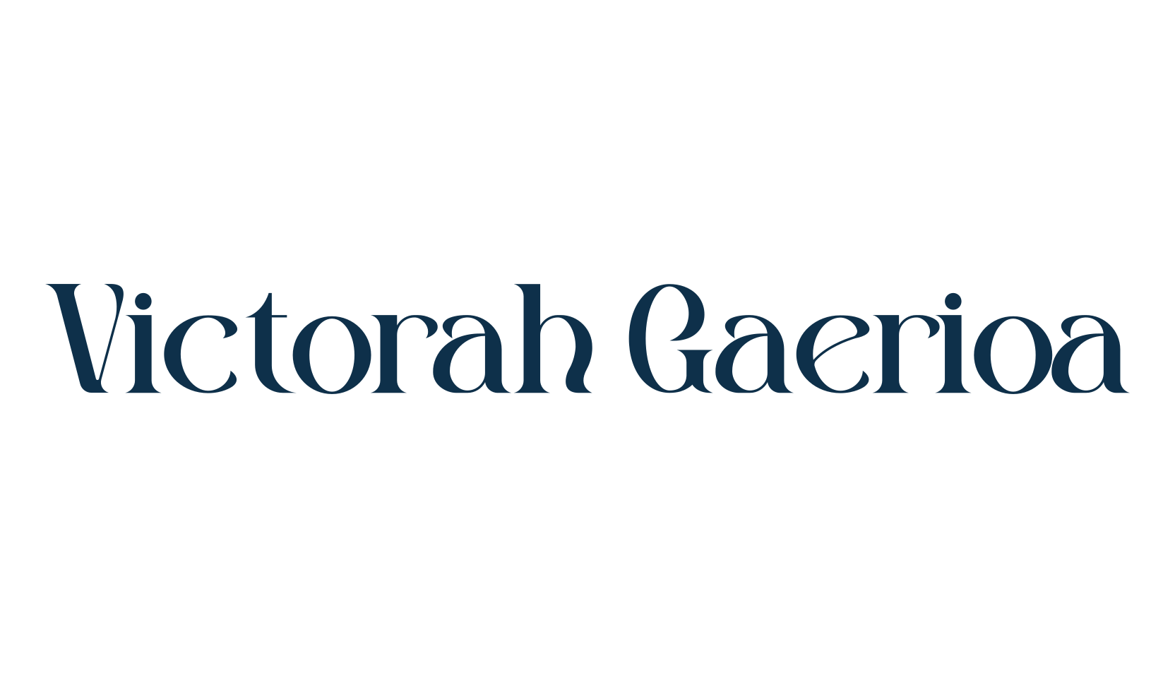 Victorah Gaerioa, fancy retro decorative font preview