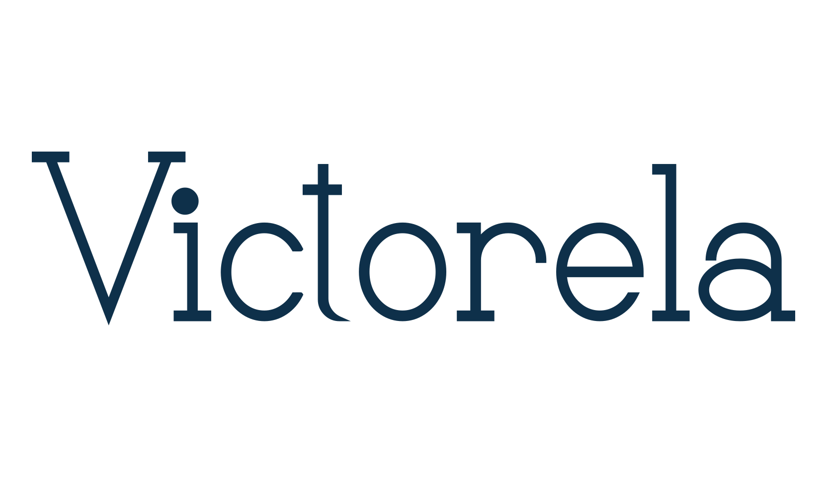 Victorela, basic serif font preview