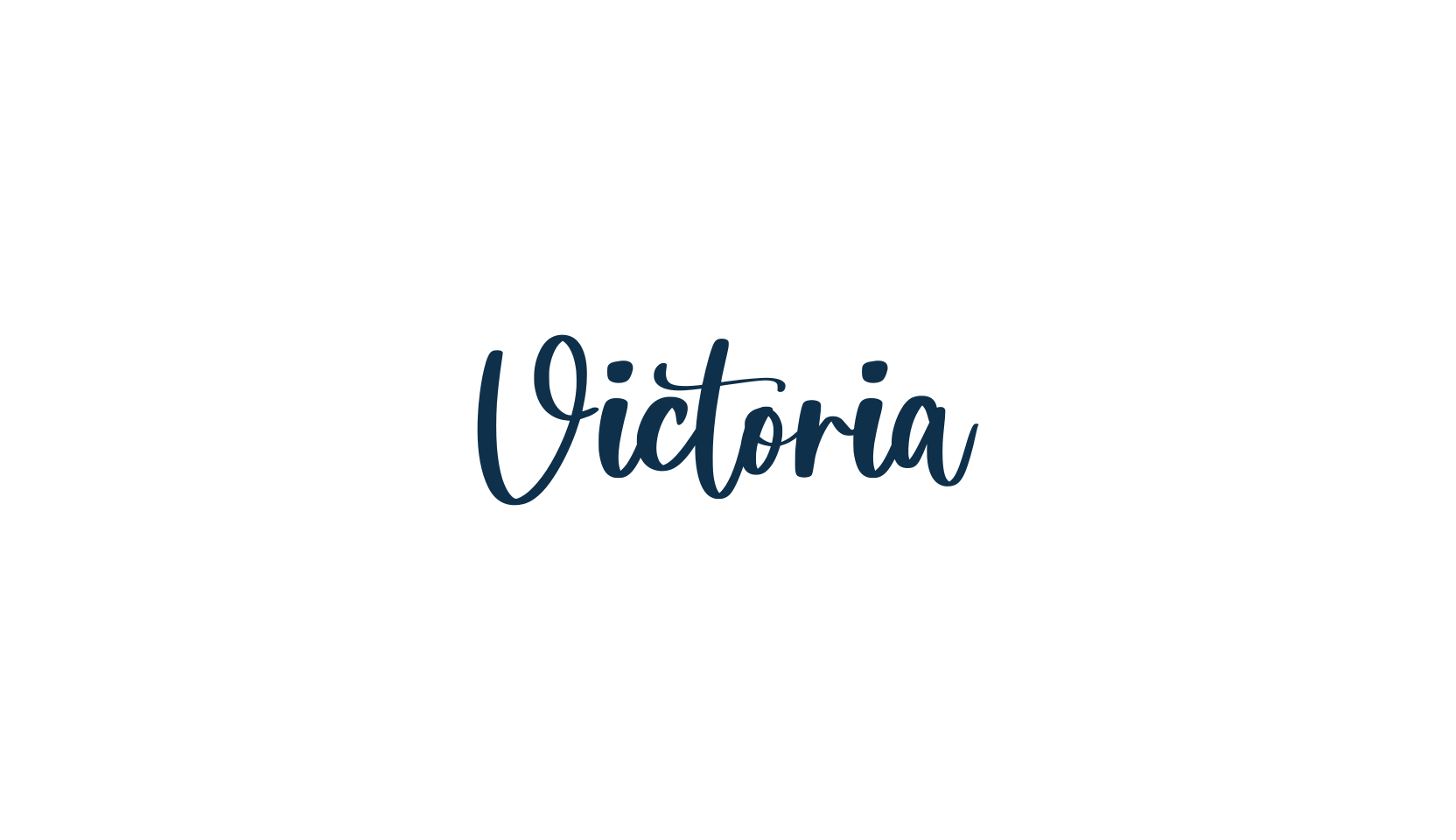 Victoria, handwriting font preview