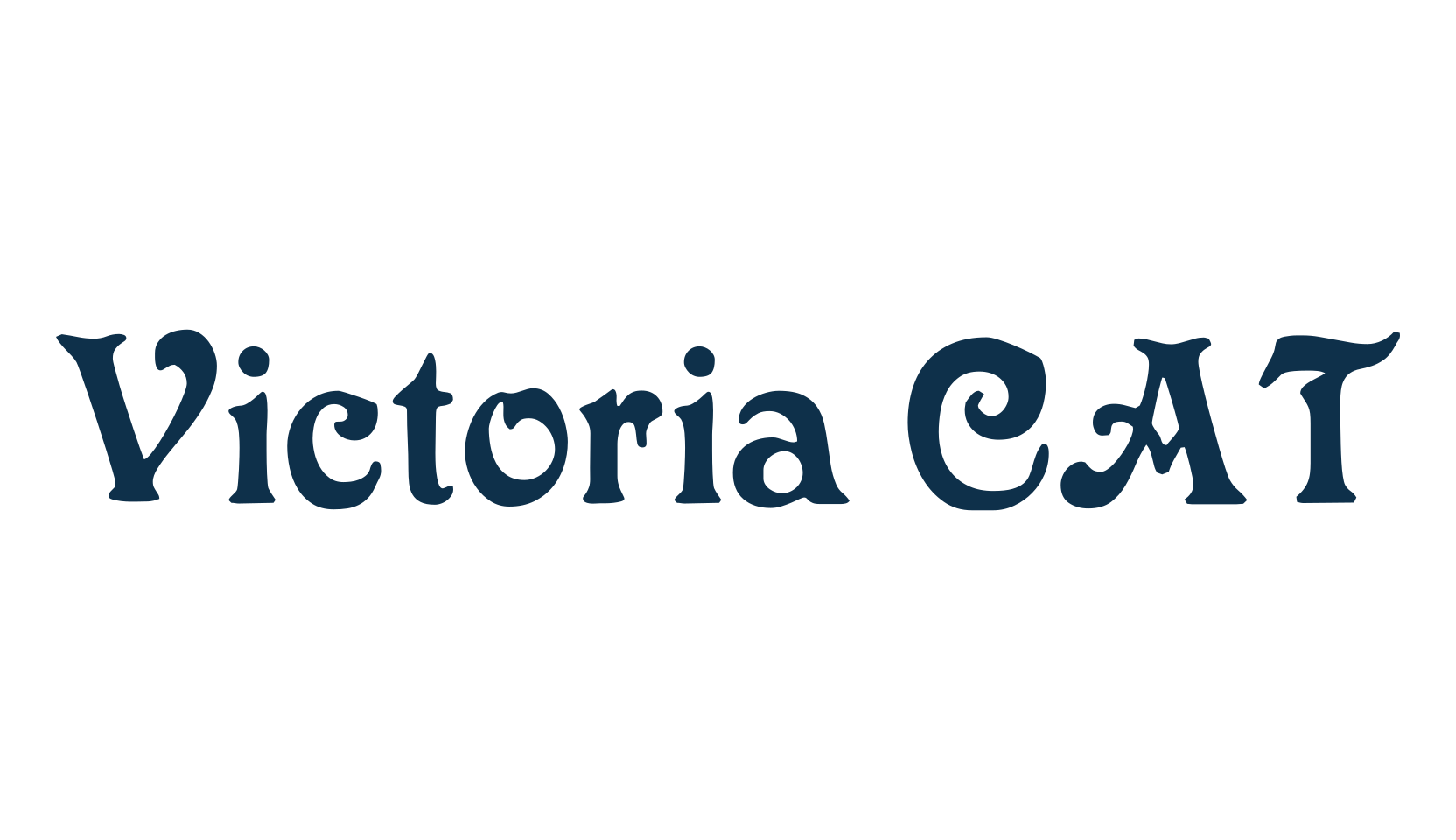 Victoria CAT, retro font preview