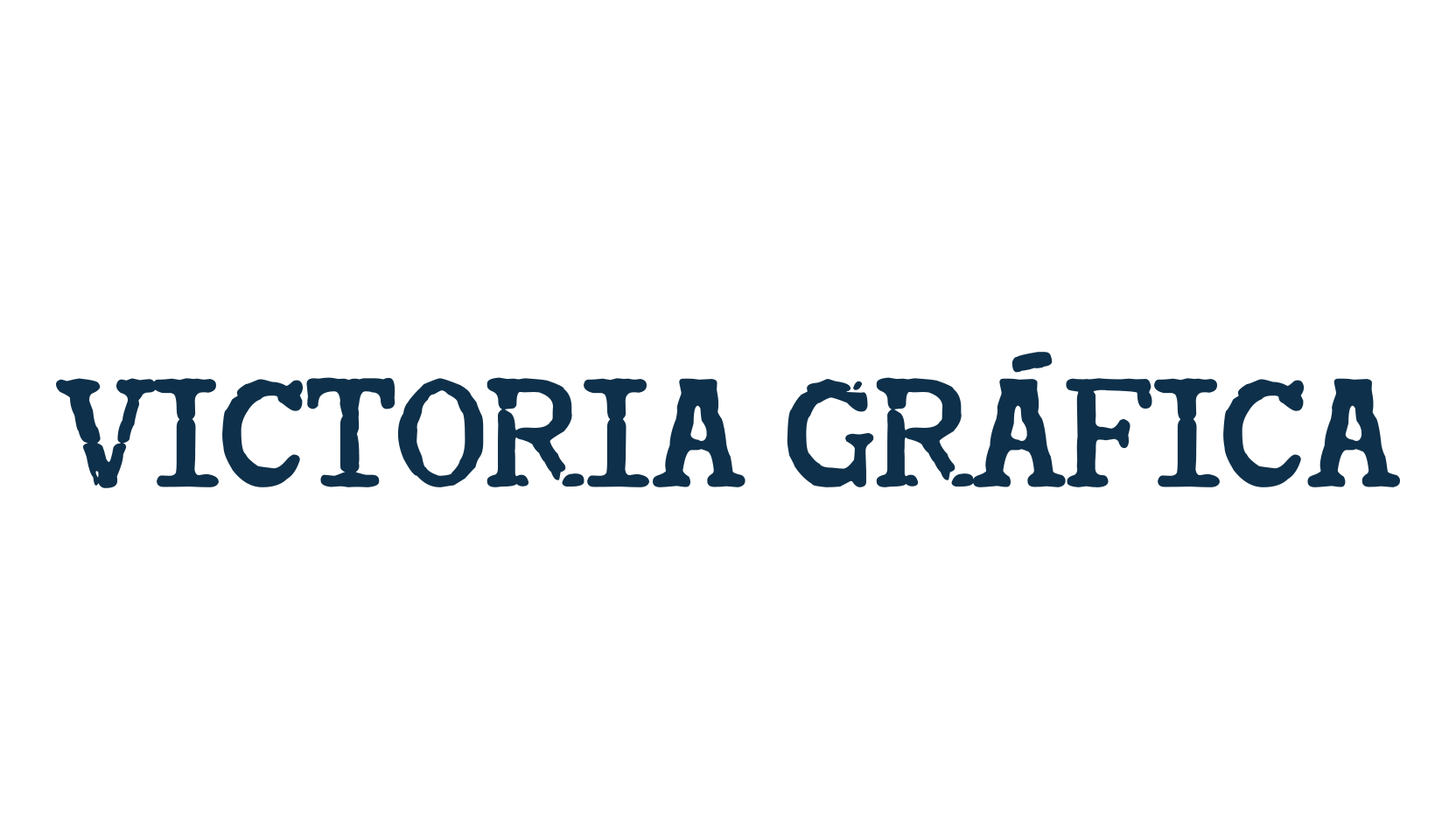 Victoria Gráfica, fancy eroded decorative font preview